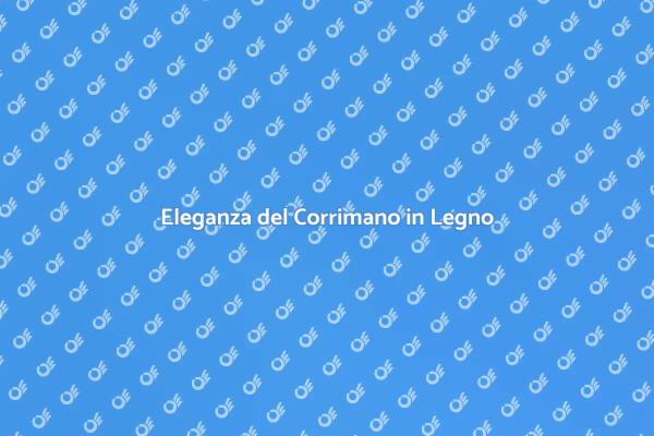 Corrimano in Legno: Stile Unico