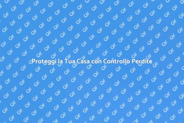Sicurezza Domestica: Controllo Perdite
