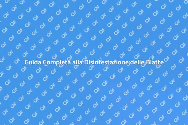 Liberati dalle Blatte con un Piano Efficace