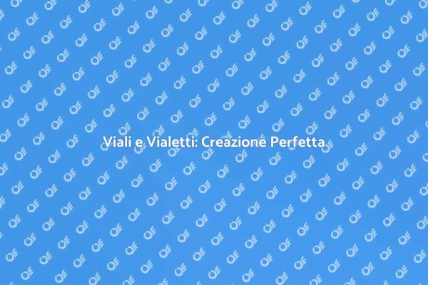 Guida alla Creazione di Viali Esterni