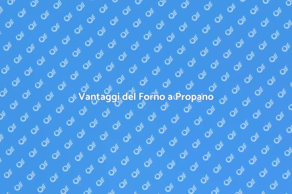 Forno a Propano: Vantaggi e Utilizzo