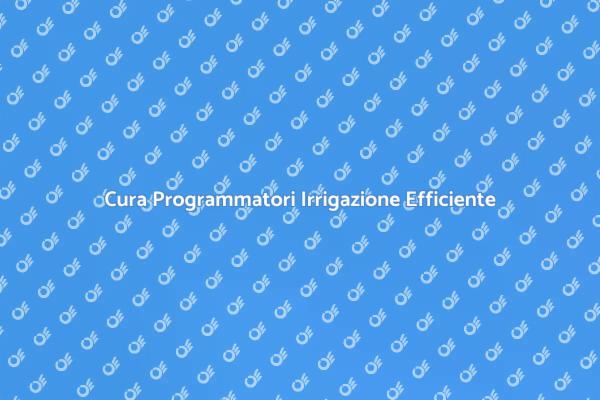 Manutenzione Programmatori per Giardini Sani