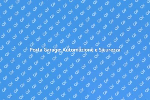 Automazione Porta Garage con Batteria