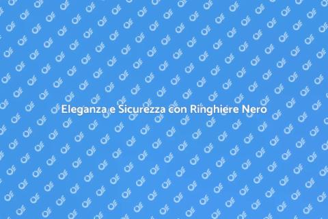 Ringhiera in Metallo Nero per Esterni