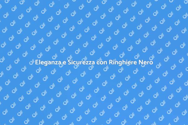 Ringhiere Nero: Design e Sicurezza