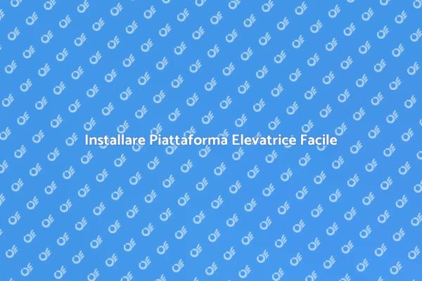 Accessibilità con Piattaforma Elevatrice