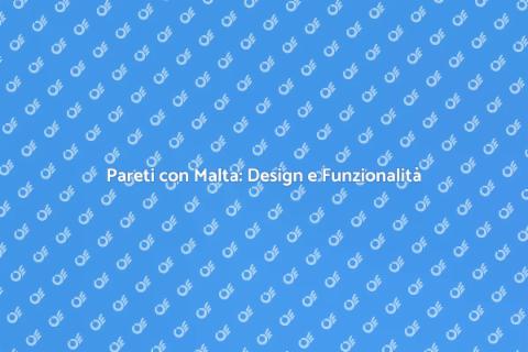 Rivestimento Pareti con Malta