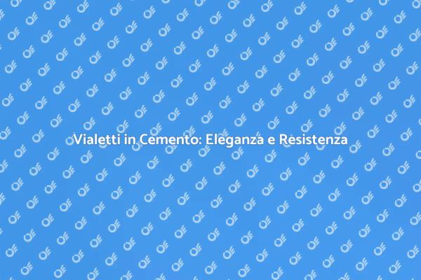 Scopri il Vialetto in Cemento Armato