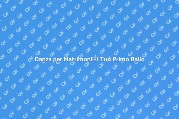 Il Corso di Danza per il Tuo Matrimonio