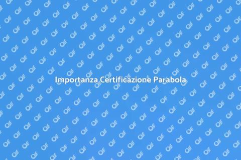 Certificazione Conformità Parabola Essenziale