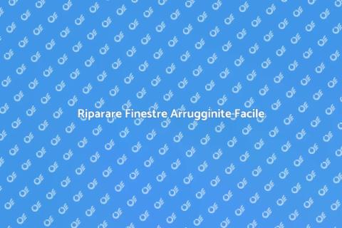 Saldatura Lamiere Finestre Arrugginite