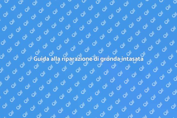 Come riparare una gronda intasata