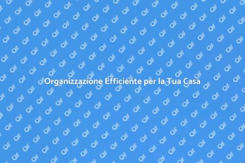 Organizzazione Parziale: Efficienza Casa
