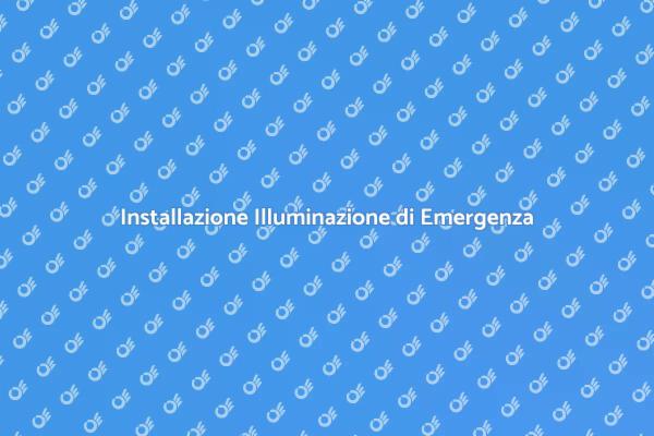 Sicurezza con Illuminazione di Emergenza