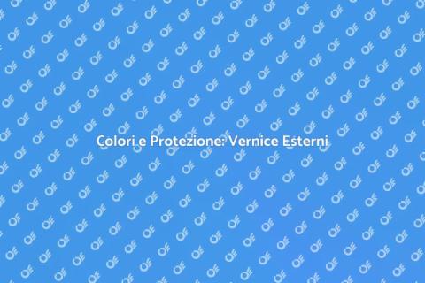 Vernice per Esterni: Guida Pratica
