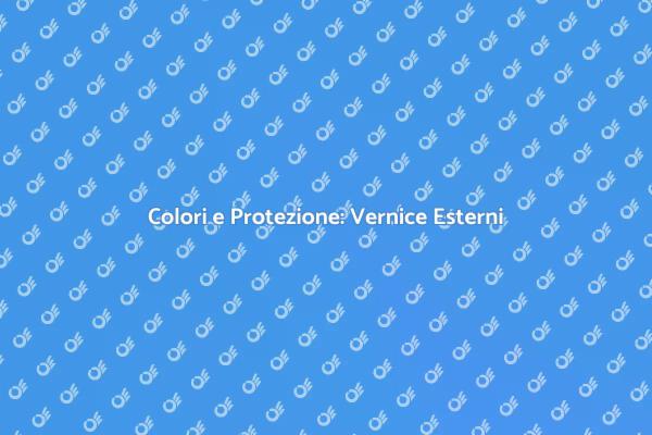 Ristrutturare con Vernice per Esterni