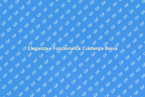 Credenza Bassa in Legno per Arredamenti