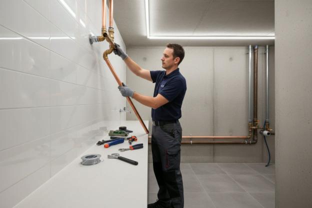 Installare tubatura dell'acqua