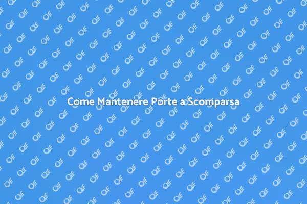 Manutenzione delle Porte a Scomparsa