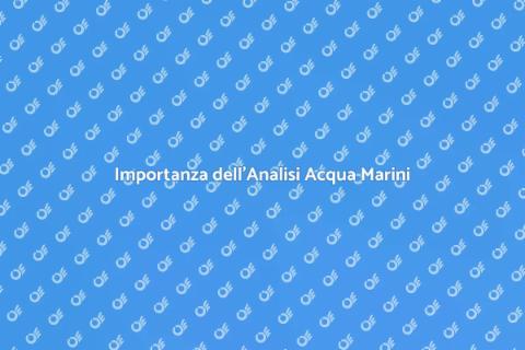 Analisi Acqua Pesci Marini Essenziale