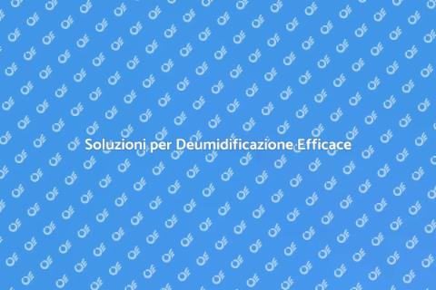 Deumidificazione delle Pareti Efficace