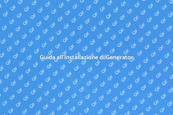 Installazione di Generator per Casa