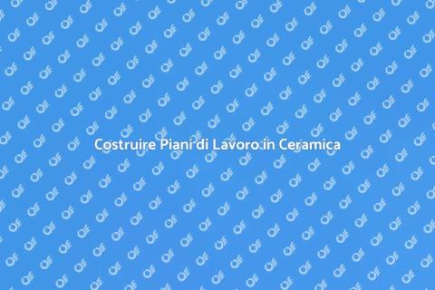 Piano Lavoro in Ceramica Smaltata