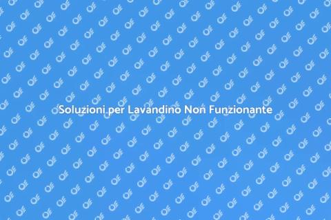 Riparazione Lavandino Non Funzionante