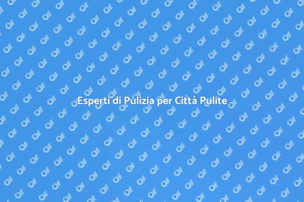Scopri la Pulizia Urbana Professionale