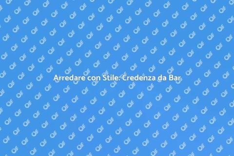 Credenza da Bar Moderna e Minimalista