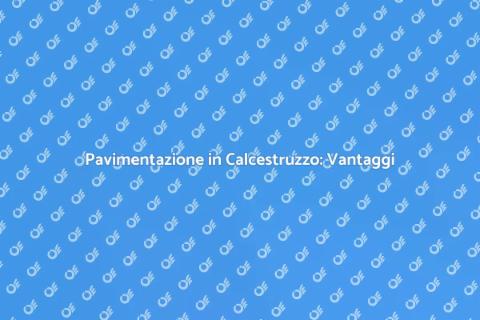 Rivestimento in Calcestruzzo per Pavimenti