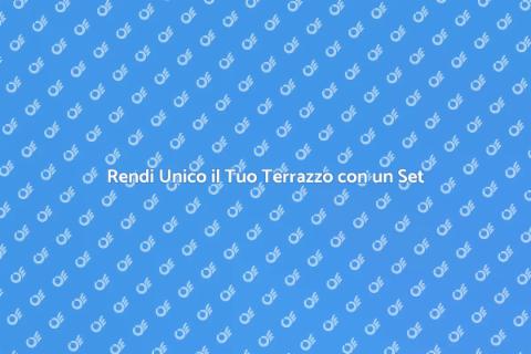 Set da Pranzo per Terrazza Accogliente