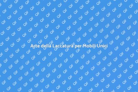 Laccatura Mobili in Legno Lamellare