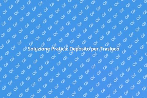 Deposito Temporaneo per il Trasloco