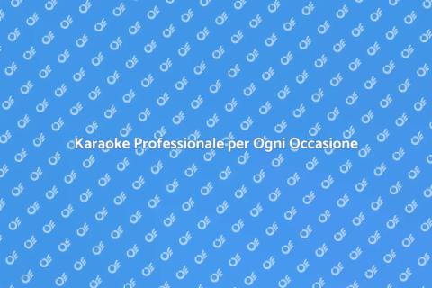 Noleggio Karaoke Professionale per Eventi