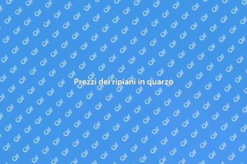 Quanto costa un ripiano in quarzo?