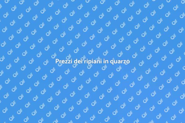 Ripiani in quarzo: costi e vantaggi
