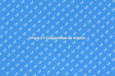 Corso di Giapponese per Adulti