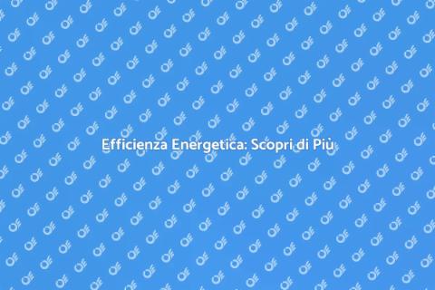 Certificazione Energetica per Immobili