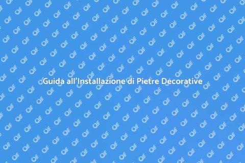 Installare Pietre Decorative Giardino