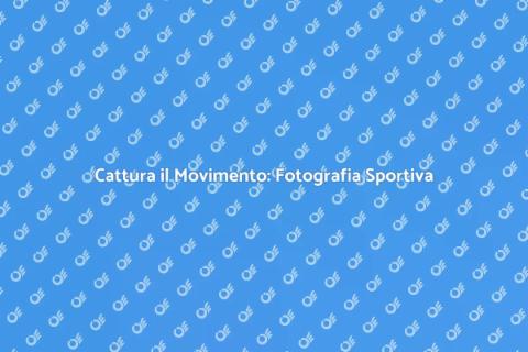 Servizio Fotografico Dinamico Sportivo