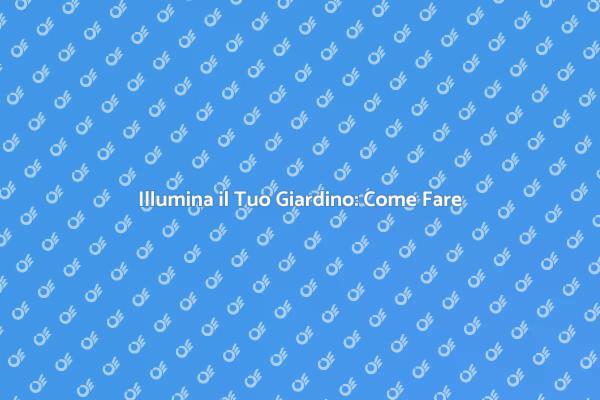 Trasforma il Tuo Spazio Esterno