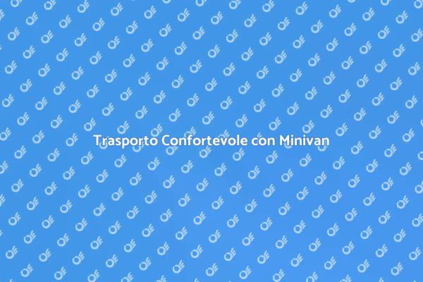 Minivan con Conducente: Comfort Assicurato