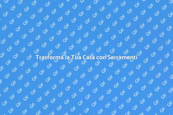 Ristruttura con Serramenti di Design