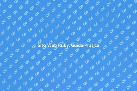 Creare Sito Web con Ruby Facile