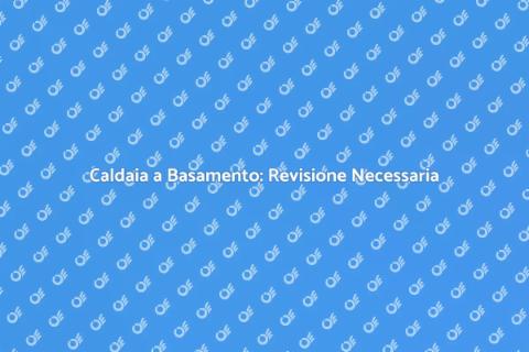 Revisione Caldaia a Basamento: Vantaggi