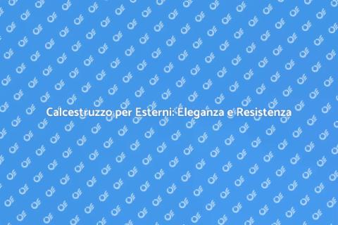 Rivestimento Esterno in Calcestruzzo