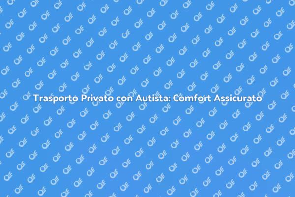 Viaggia Comodo: Noleggio con Autista