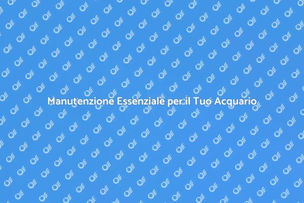 La Cura Necessaria per il Tuo Acquario