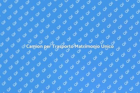 Noleggio Camion per Matrimoni